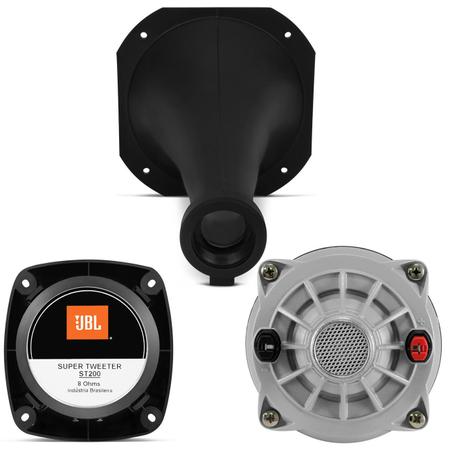 Imagem de Kit Tweeter JBL 100W 8 Ohms + Driver 100W RMS 8 Ohms Fenólico + Corneta Longa