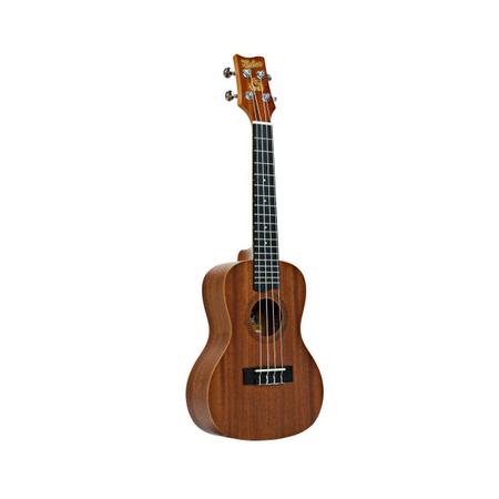 Kit Ukulele Concert Profissional Mahina 23K Sapele Completo