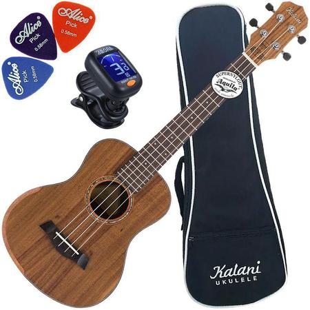 Imagem de Kit Ukulele Tenor 26 Maori Kalani Kal420 Tk Koa Com Bag