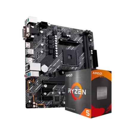 Imagem de Kit Upgrade Gamer AMD Ryzen 5 4600G + A520M + 16GB DDR4