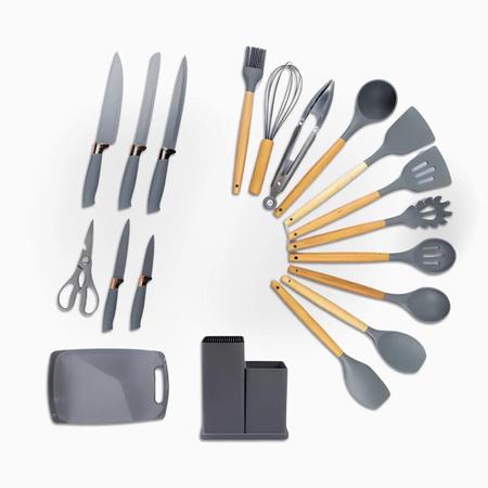 Kit Utensílios de Cozinha Jogo Completo 19 - SMEKUC Imagem de Kit Utensílios de Cozinha Jogo Completo 19