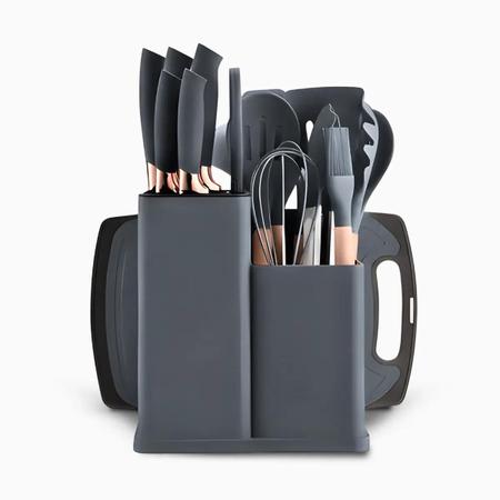 Kit Utensílios de Cozinha Jogo Completo 19 - SMEKUC Imagem de Kit Utensílios de Cozinha Jogo Completo 19