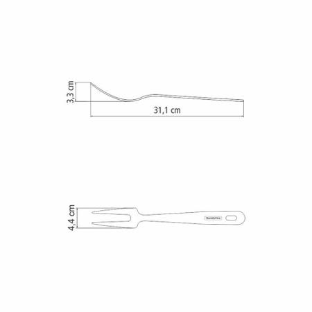 Imagem de Kit Utensílios Servir Preparar Extrata Inox 5 Pçs Tramontina