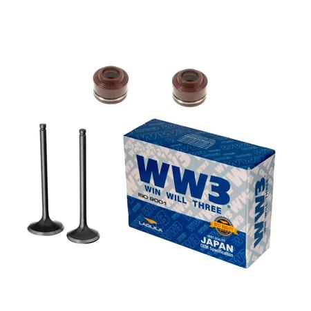 Kit Valvulas C/ Retentor Cabeçote Cg Titan 2003 fan 125 2008 - HONDA Imagem de Kit Valvulas C/ Retentor Cabeçote Cg Titan 2003 fan 125 2008