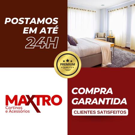 Imagem de Kit varão simples de aço 1 metro 28mm ecowood com pintura eletrostática