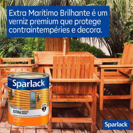 Kit Verniz Extra Mar�timo para Madeira Brilhante 3,6L + Rolinho Espuma 9cm  Tigre - SPARLACK - Verniz - Magazine Luiza