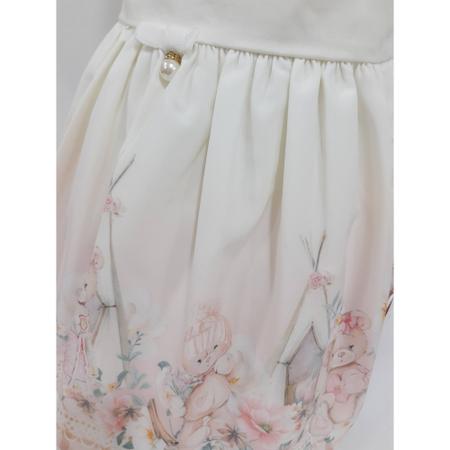 Kit Vestido Bolero Bebe Menina Luxo Paraiso Festa 11735 Para so