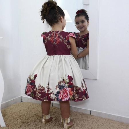 Kit vestido infantil da princesa Sofia + laço cabelo + saia filó