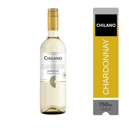 Kit Vinho Chilano Chardonnay Branco Seco Chileno 750ml 3uni Imagem de Kit Vinho Chilano Chardonnay Branco Seco Chileno 750ml 3uni
