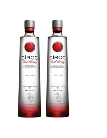 Imagem de Kit Vodka Ciroc Red Berry 750ml 2 unidades