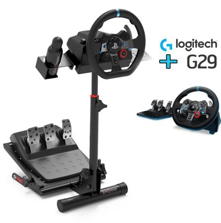 Kit Volante Simulador Logitech G923 (PS/PC) + Suporte SGT SGT