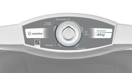 Imagem de Kit Wanke Lavadora Semiautomática Super 4Kg + Centrífuga Premium Plus 15kg - Branca