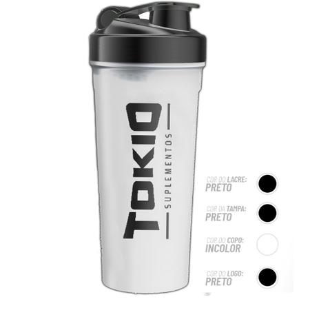 Imagem de Kit Whey Protein 100% Refil 900g Sabor Baunilha + Coqueteleira Tokio Transparente 600ml