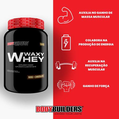 Imagem de Kit Whey Protein Waxy Whey Pote 900g + 2x BCAA 100g + 2x Power Creatina 100g - Kit para Ganho de Massa Muscular