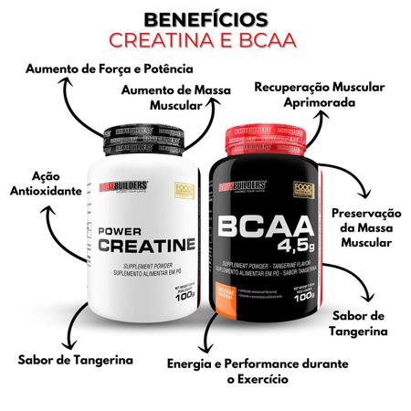 Imagem de Kit Whey Protein Waxy Whey Pote 900g + 2x BCAA 100g + 2x Power Creatina 100g - Kit para Ganho de Massa Muscular