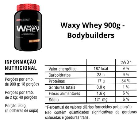 Imagem de Kit Whey Protein Waxy Whey Pote 900g + 2x BCAA 100g + 2x Power Creatina 100g - Kit para Ganho de Massa Muscular