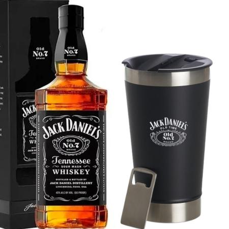 Imagem de Kit Whisky Jack Daniel's Old N7 com copo térmico personalizado