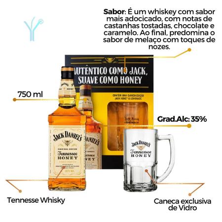 Imagem de Kit Whisky Jack Daniels Honey 1 litro + Caneca