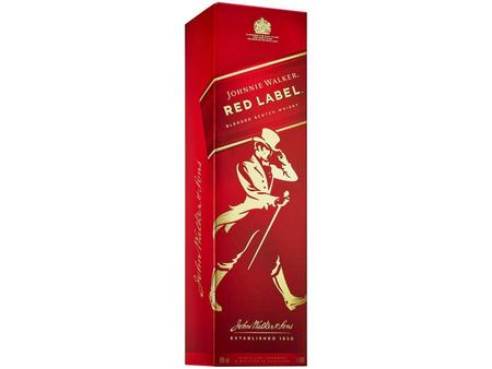 Imagem de Kit Whisky Johnnie Walker Red Label Escocês 1L