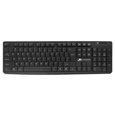 Imagem de Kit Wireless Teclado + Mouse Sem Fio 2.4Ghz Monocron Preto MN5239 / MN4W310