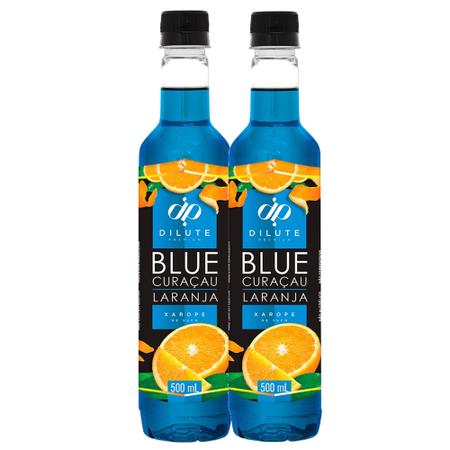 Imagem de KIT Xarope Dilute Curaçau Blue e Curaçau Blue Premium 500ml