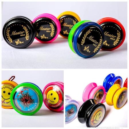 Imagem de Kit Yoyo York Profissional Master Gold + Yoyo de Rolamento + ioio York Tradicional + 15 Cordas