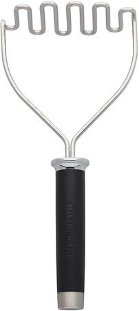 Imagem de KitchenAid Gourmet Inoxidável Fio de Fio Masher, 10,24 polegadas, Preto