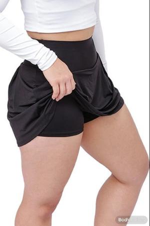 Imagem de Kits 2 Shorts Saia Feminino Academia Suplex Fitness Para Treino