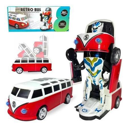 Imagem de Kombi Transformers Interativa  Movimentos e Luzes Divertidas  Transformações Incríveis  Sons Encantadores  17 cm