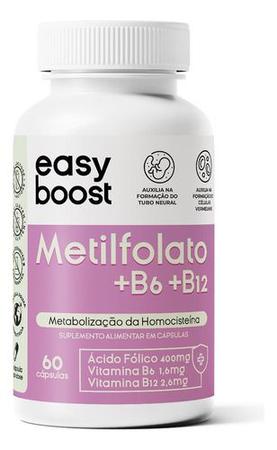 Imagem de L-metilfolato De Cálcio B6 B12 Easyboost Ácido Fólico 60caps