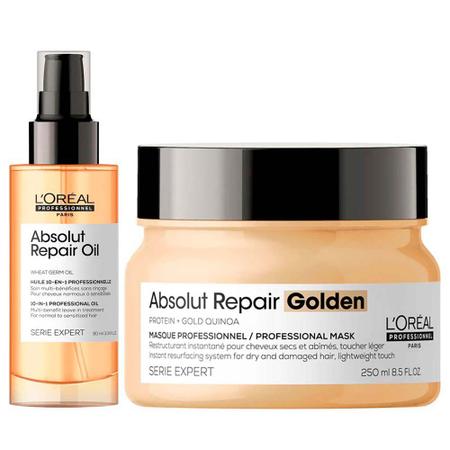 Imagem de L'Oréal Professionnel Absolut Repair Kit Máscara Light + Óleo