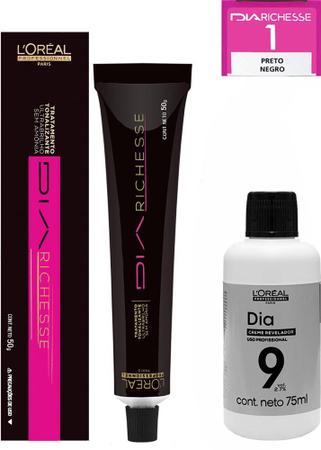 Kit Dia Richesse Tonalizante 80g - 4 + Revelador 9v 120ml