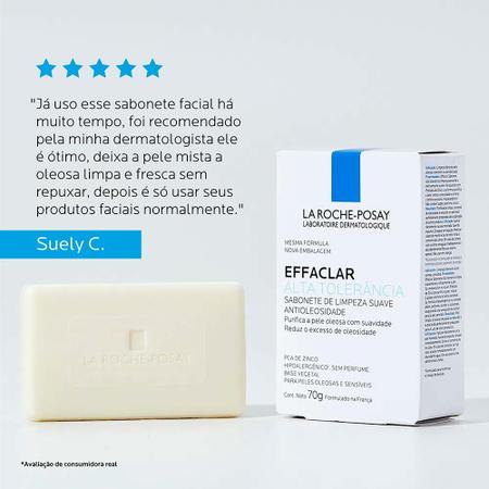 Imagem de La Roche-Posay Sabonete Facial Effaclar Alta Tolerância Limpeza Suave Antioleosidade 70g