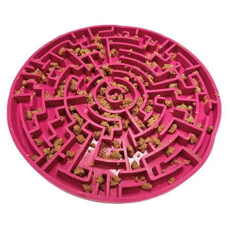 Labirinto Pink P Pet Games-Tapete para Lamber e Comedouro para