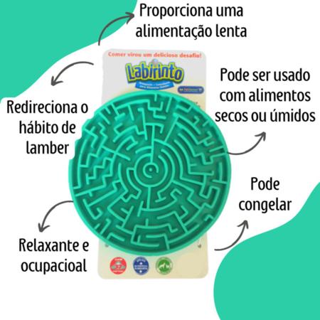 Comedouro Lento De Lamber P/ Cães Pet Games Labirinto