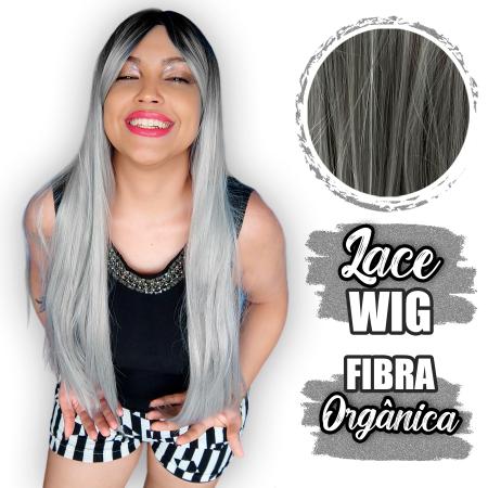 Lace c/ Franja Lateral Cabelo Liso Peruca c/ Alça Ajustável - Rass Hair -  Mega Hair - Magazine Luiza