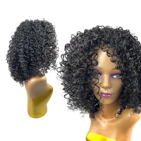 Imagem de Lace Wig Cabelo Cacheado Afro Modelo Georgia Fibra Premium