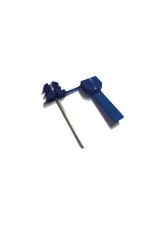 Imagem de Lacre  Âncora Com Nº Plástico C/ Haste Metálica 25cm Azul - 100 Unidades