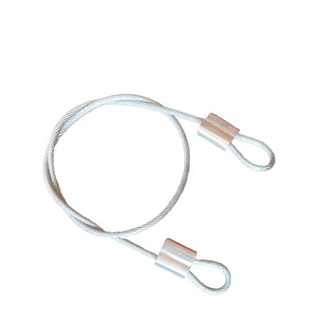Lacre de Segurança 35cm em Cabo de Aço Revestido - Bolsa Mala Capacete Bike Estrobo - Up Distribuidora Imagem de Lacre de Segurança 35cm em Cabo de Aço Revestido - Bolsa Mala Capacete Bike Estrobo