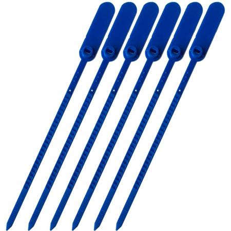 Imagem de Lacre Para Malote Numerado Escada Plástico Azul 16cm Com 100 Peças Tykheplas Ref: 160047