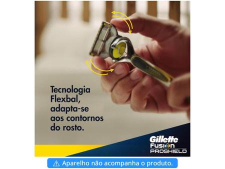 Carga Gillette Fusion Proshield com 2 Cartulhos - Rexona - Lâmina e Carga  para Aparelho de Barbear - Magazine Luiza