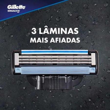 Imagem de Lâmina De Barbear Gillette Mach3 3 Unidades Com 2 Refil Cada