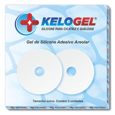 Lamina em gel adesivo areolar 7.6x7.6cm 2un kelogel Imagem de Lamina em gel adesivo areolar 7.6x7.6cm 2un kelogel