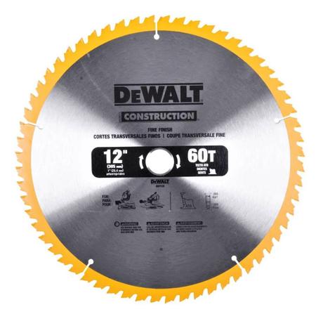 L mina Serra Circular P Madeira 60 Dentes DW3126 DeWalt L mina