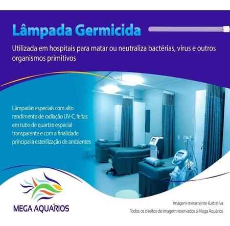 Imagem de Lâmpada 55W Pl Uv -C Germicida 4 Pinos Ultra Violeta Aquário