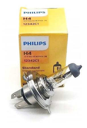 Lâmpada Automotiva Philips H4 12v 60/55w Farol Alto e Baixo 12342C1 Comum -  Lâmpada para Carro - Magazine Luiza