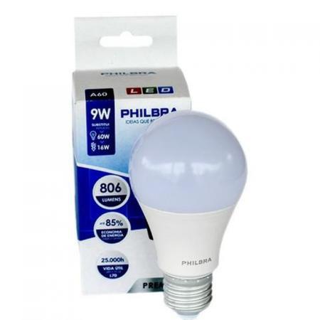 Imagem de Lâmpada bulbo led 9w Philbra 6500k