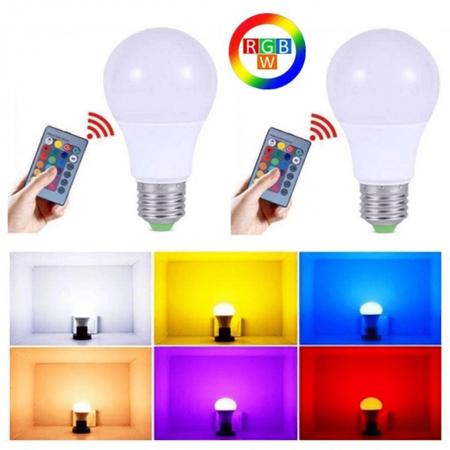 Imagem de Lâmpada Coloridas Luz Led Rgbw + Controle Remoto Tb0287