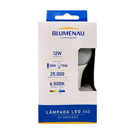 Imagem de Lâmpada de Led Bulbo 12W 6500K E27 Bivolt - Blumenau - 03126016