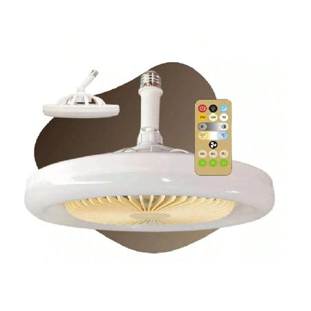 Imagem de Lâmpada de Led  com Ventilador de Teto 36W Luzes Led Integrada E27 Remote C/ Temporizador Bivolt